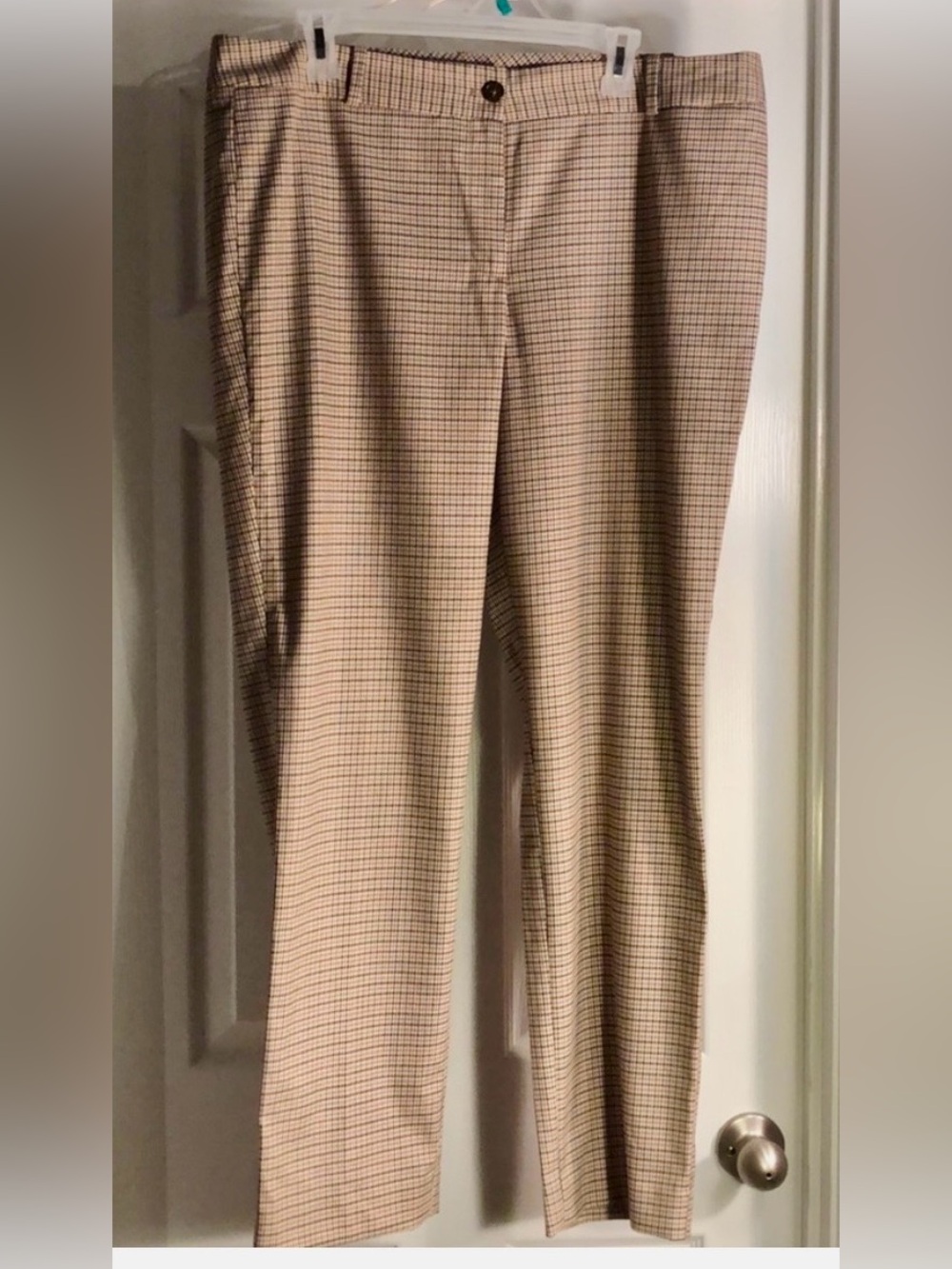 Talbots Brown Tan and Black Houndstooth Dress Pants Size 16